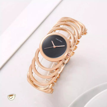 Calvin Klein Women's Designer Bracelet Watch – Elegant Dial with Luxe Metal Finish