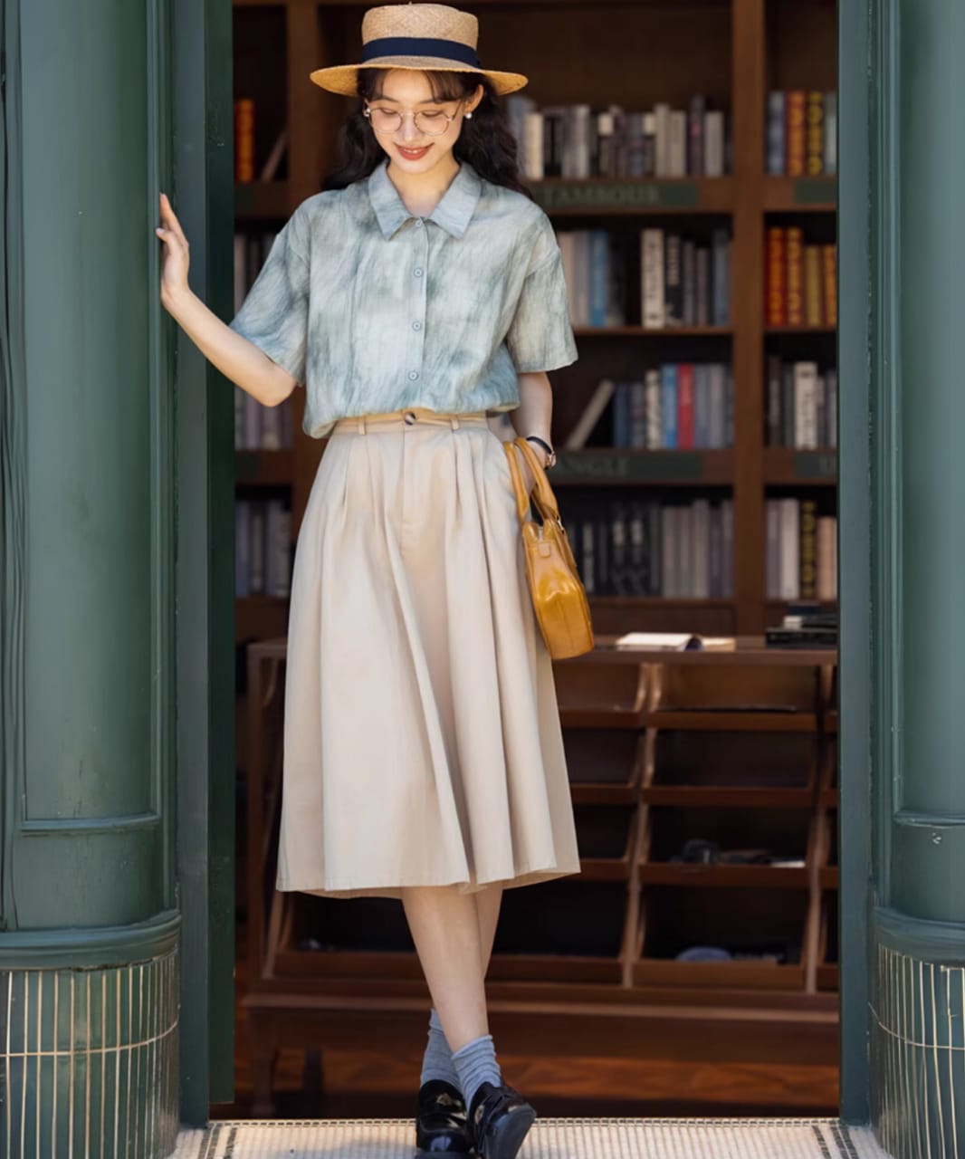 Marble Style Japanese Freesize Shirt – Elegant Casual