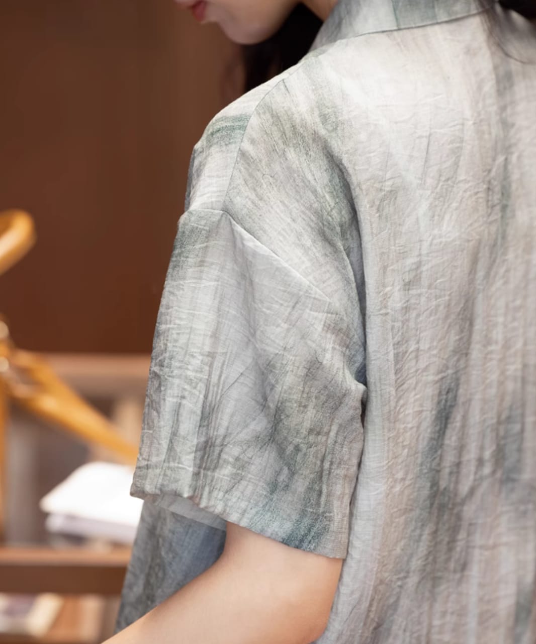 Marble Style Japanese Freesize Shirt – Elegant Casual